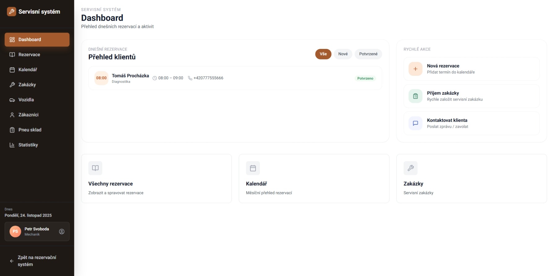 Digitální příjem vozidla přímo na místě